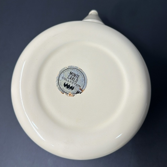 Vintage 1984 Monte Carlo Teapot | Floral Enamel | Farmhouse Kitchen - Picture 4 of 5